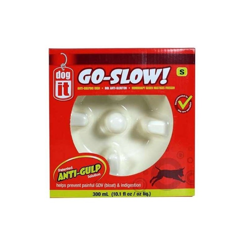 DOGIT Go-Slow Anti-Schling-Napf Weiss 600 ml