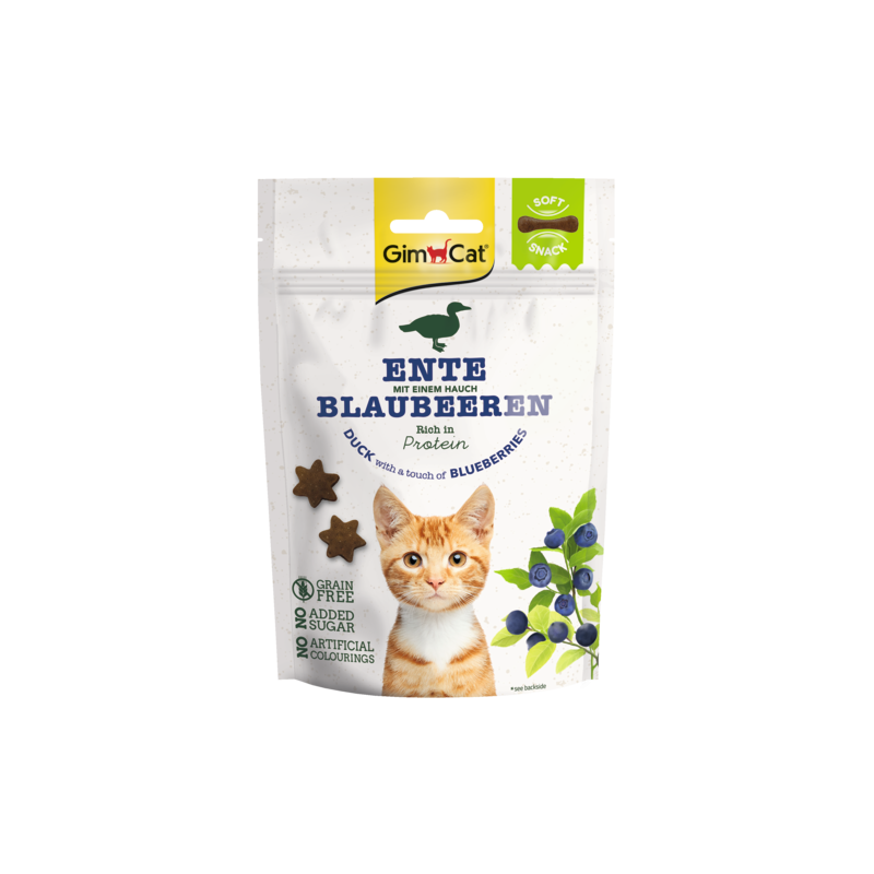 GimCat Soft Snacks Ente mit Blaubeeren 60 g