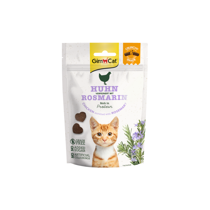 GimCat Crunchy Snacks Hühnchen mit Rosmarin 50 g