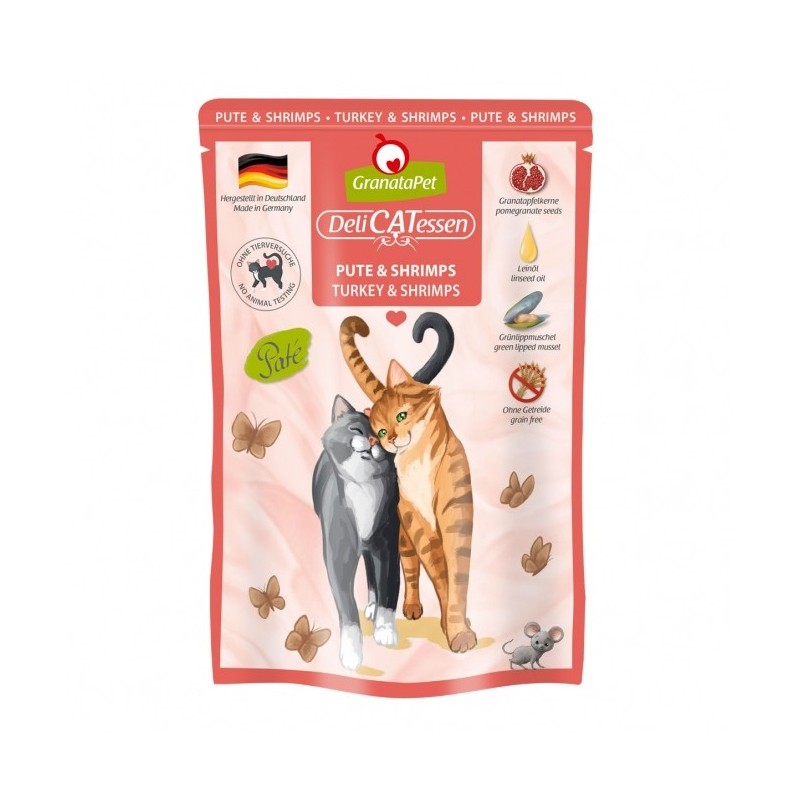 GranataPet Delicatessen Pouch Pute & Shrimps 85 g