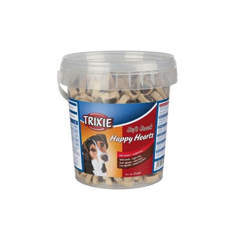 Trixie Soft Snack Happy Hearts 500g Eimer