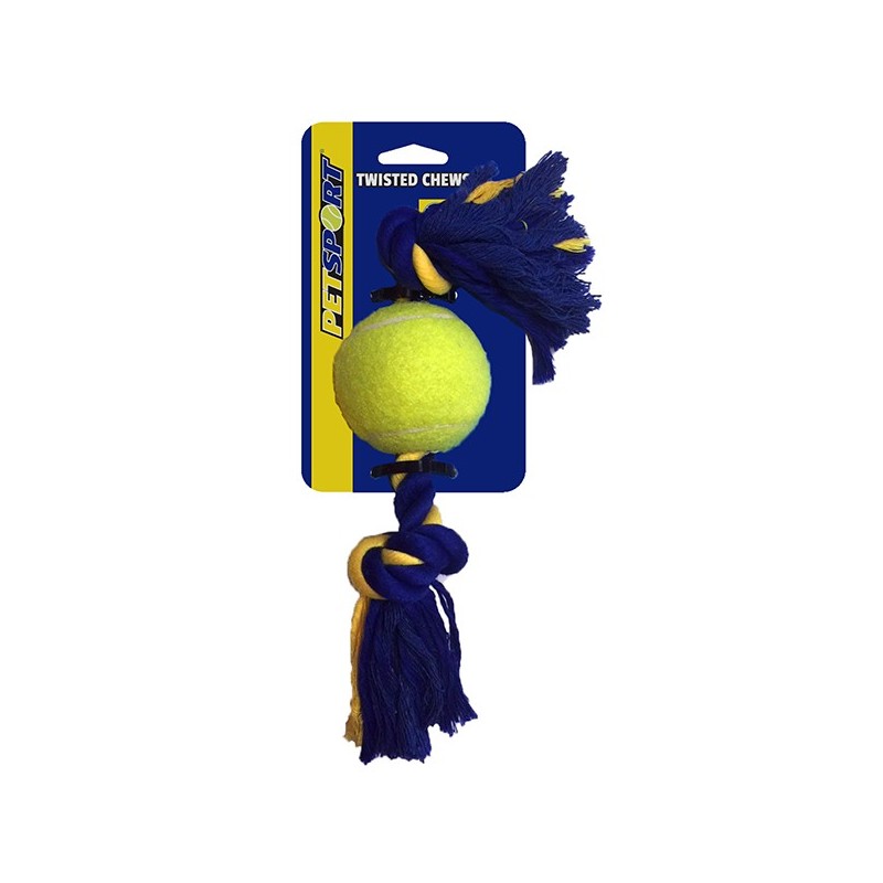 PETSPORT Medium-2-Knotenseil mit Ball