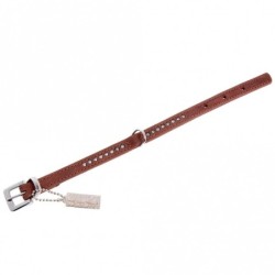 Karlie Buffalo Strass-Halsband - Braun 1-reihig, 24cm/10mm