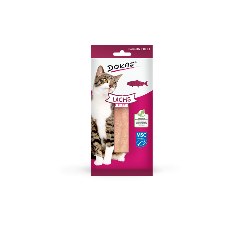 Dokas Cat Snack Filet Lachs 22g