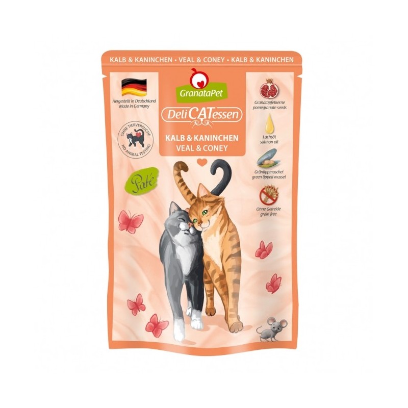 GranataPet Delicatessen Pouch Kalb & Kaninchen 85 g