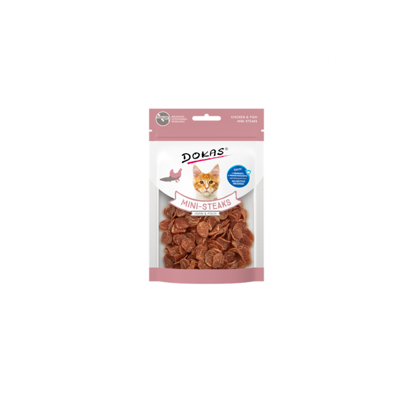 Dokas Cat Mini-Steaks Huhn + Fisch 25g