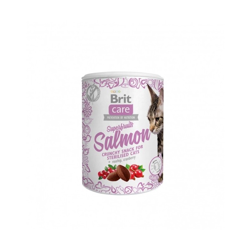 Brit Care Cat Snack Superfruits - Salmon 100g