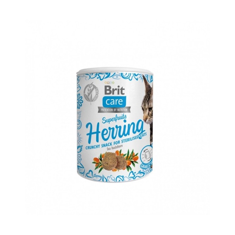 Brit Care Cat Snack Superfruits - Herring 100g