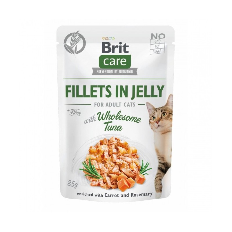 Brit Care Cat PB Fillets in Jelly - Tuhnfisch 85g