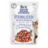 Brit Care Cat PB Fillets in Jelly - Ente & Truthahn Sterilized 85g