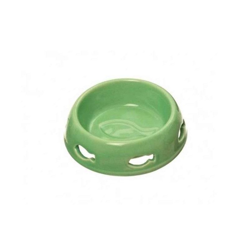 Karlie Katzennapf mit Fischlöchern - 150ml, grün