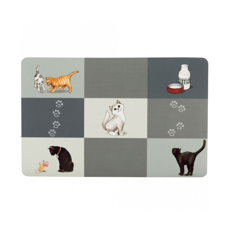 Trixie Napfunterlage Patchwork Cat - 44 × 28 cm