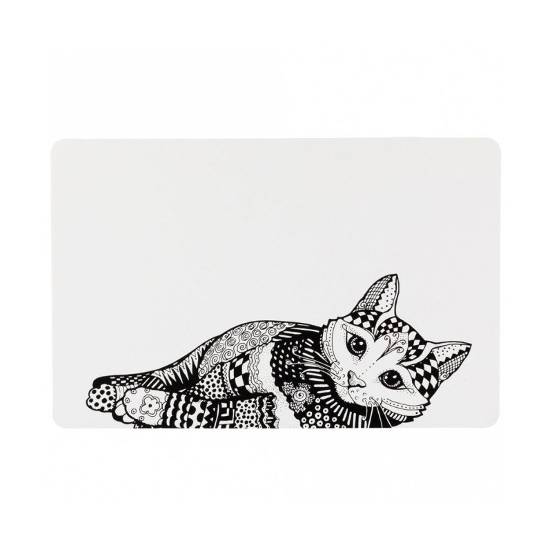 Trixie Napfunterlage Mandala Katze - 44 × 28 cm