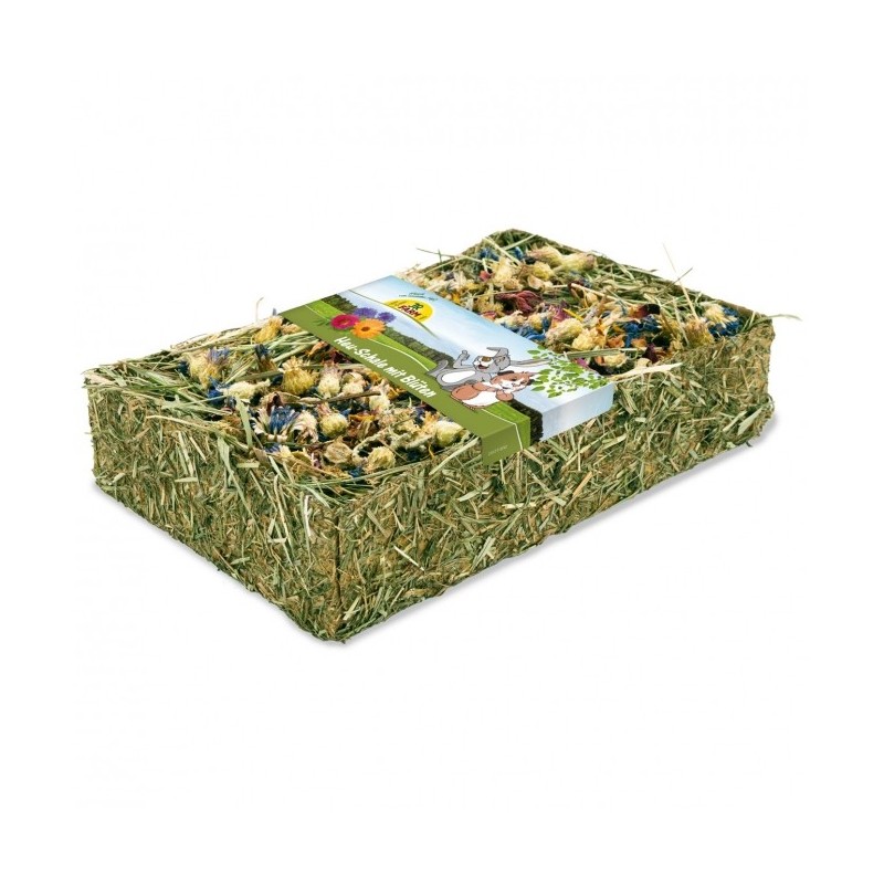 JR Farm Heu-Schale mit Blüten 130g