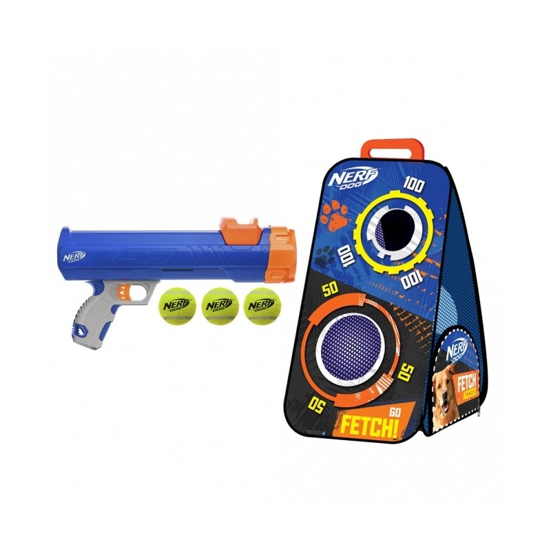 Nerf Dog Tennisball Blaster mit Zielscheibe