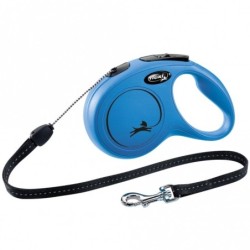 FLEXI Rollleine New CLASSIC Seil - 8m, bis 12kg - Blau