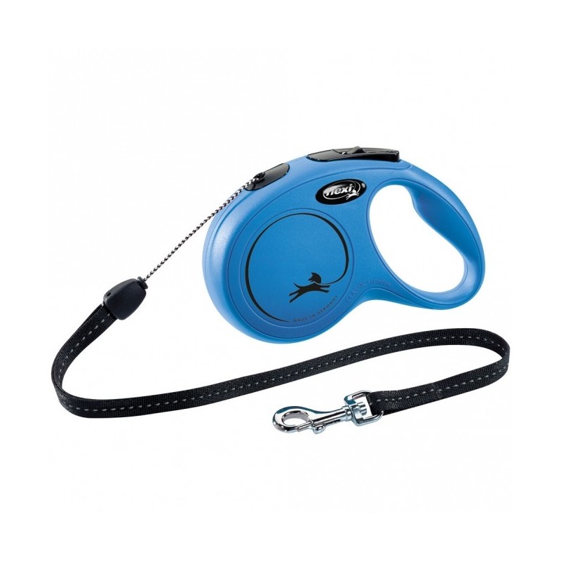 FLEXI Rollleine New CLASSIC Seil - 8m, bis 12kg - Blau