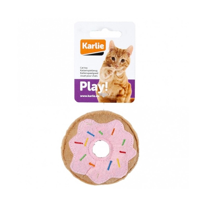 Karlie Flamingo Katzenspielzeug Food Textil - Donut