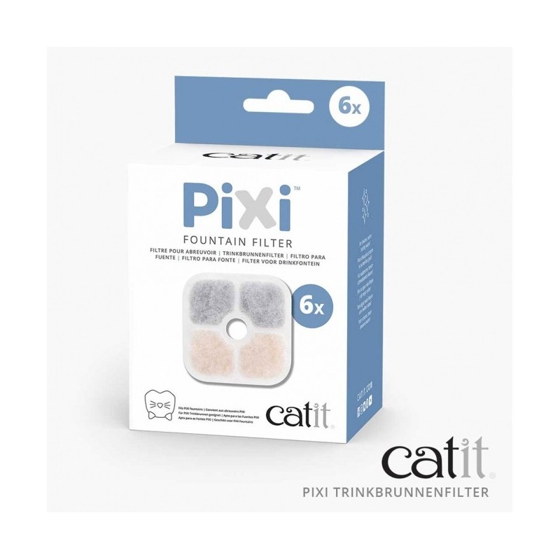 Catit PIXI Trinkbrunnenfilter - 6er Pack