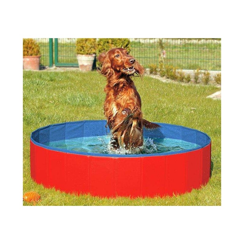 Karlie DOGGY POOL der Swimmingpool für Hunde - Rot-Blau - 120 cm