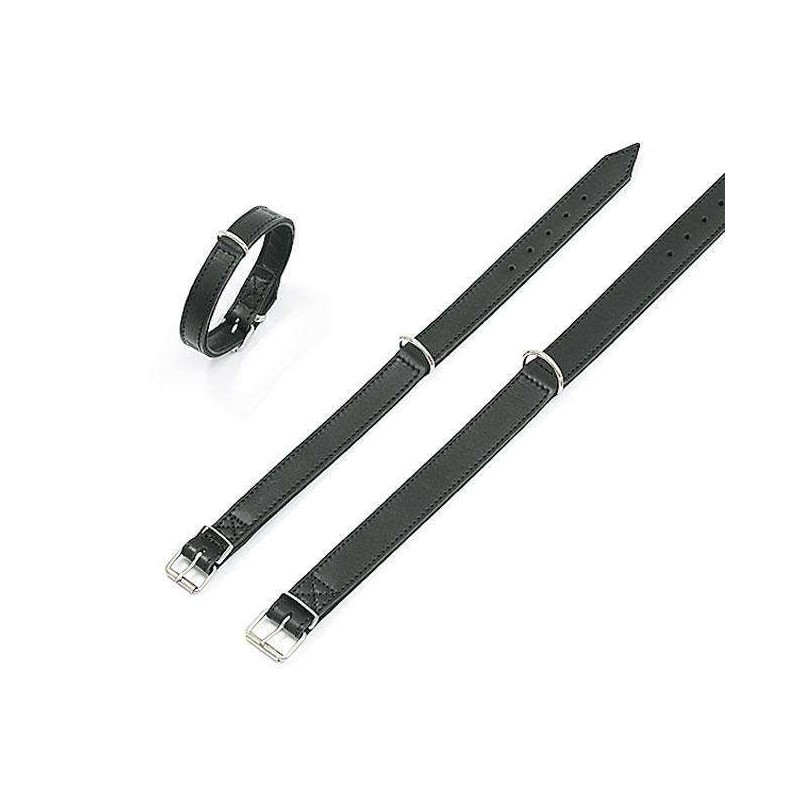 Karlie RONDO Halsband genäht - Schwarz - 22 mm, 37 cm