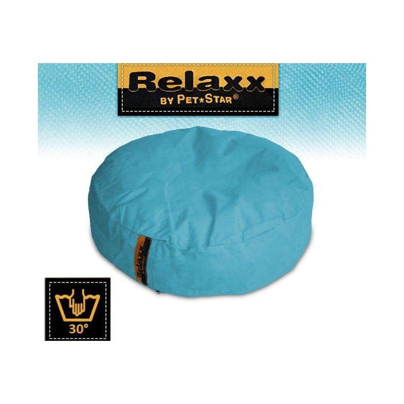 Pet-Star RELAXX Kissen - Rund, 70 cm - Hellblau