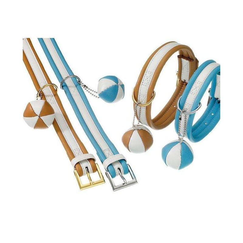 Karlie COTTAGE LINE Halsband - Blau-Weiß - 30 cm