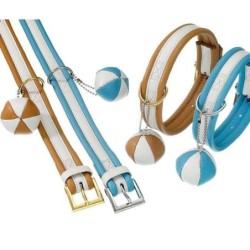 Karlie COTTAGE LINE Halsband - Blau-Weiß - 55 cm