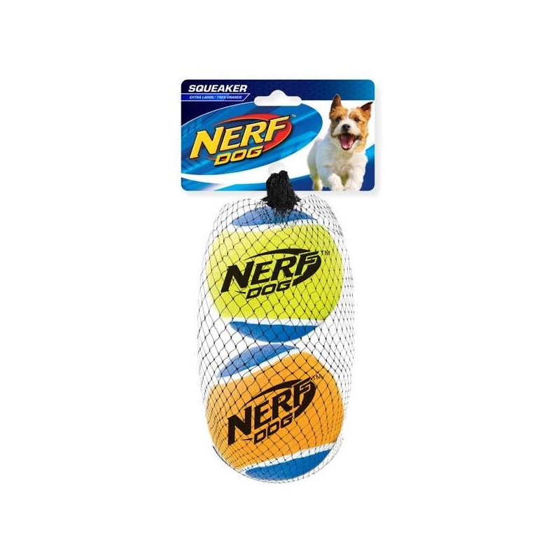 NERF DOG Tennisball mit Quietscher - L / 2er Set NERF DOG Tennisball mit Quietscher - L / 2er Set