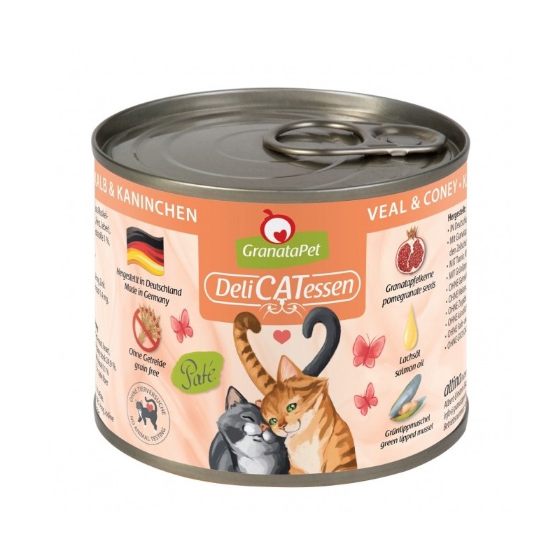 GranataPet Delicatessen Dose Kalb & Kaninchen - 200 g