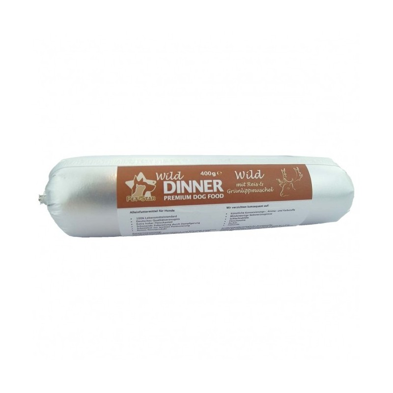 Wild Dinner Gourmet-Wurst Wild mit Reis - 400 g