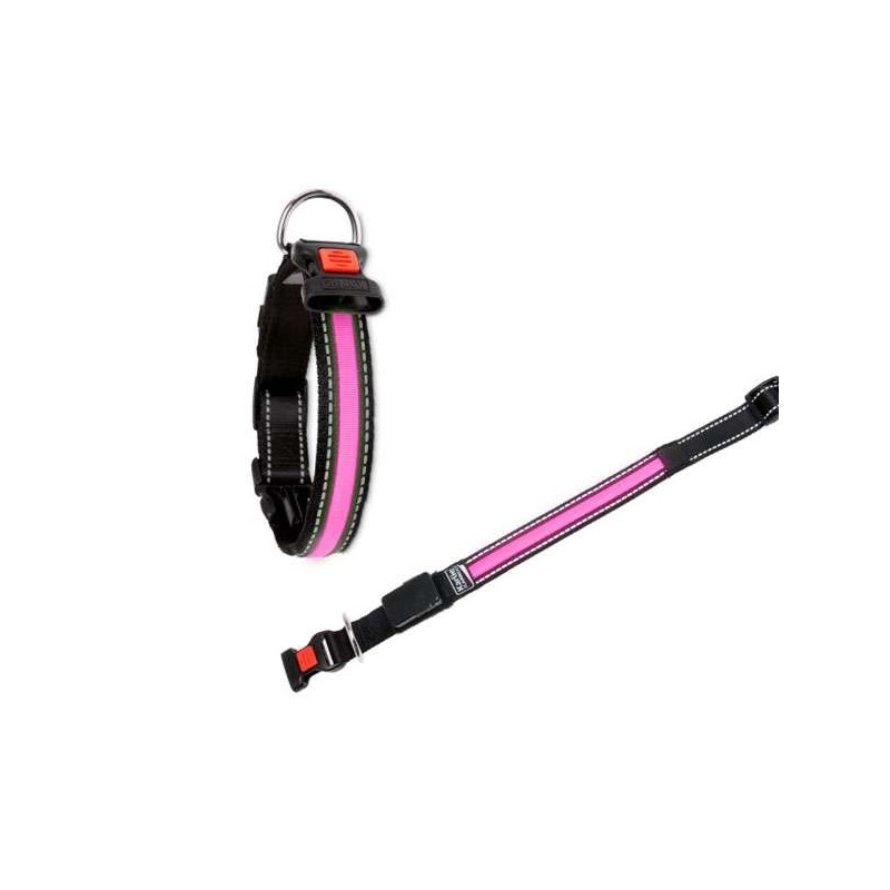 Karlie Flamingo oLED Halsband mit USB Ladegerät - Pink - 58,5 - 65 cm Karlie Flamingo oLED Halsband mit USB Ladegerät - Pink - 58,5 - 65 cm