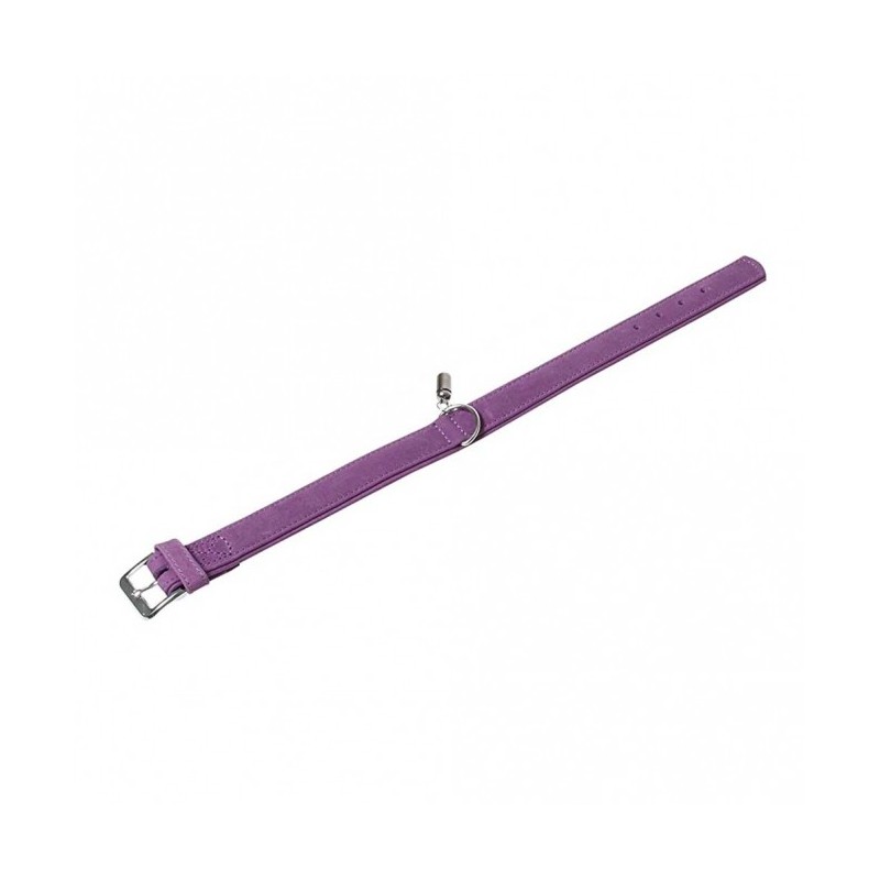 Karlie Halsband Buffalo aus Kalbsleder - Lila - 24 cm/10 mm Karlie Halsband Buffalo aus Kalbsleder - Lila - 24 cm/10 mm