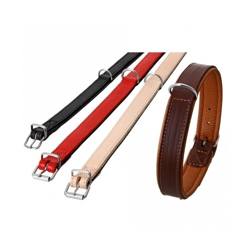 Karlie Rondo Halsband unterlegt - Schwarz - 22mm/57cm