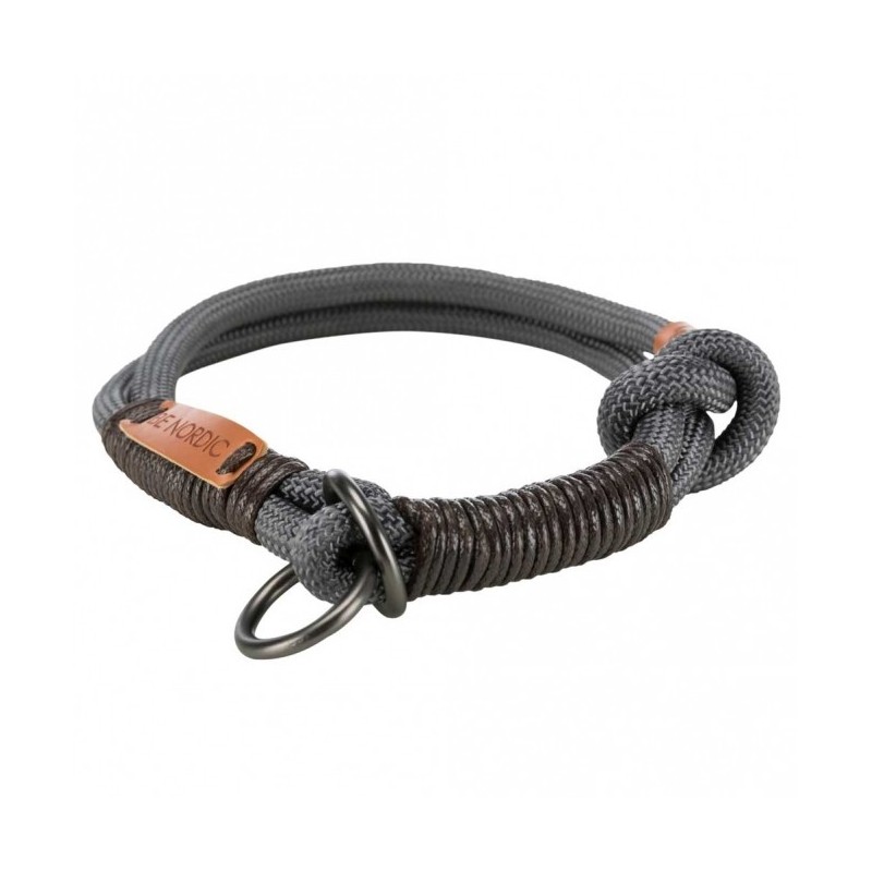 Trixie BE NORDIC Zug-Stopp-Halsband - dunkelgrau - 30 cm