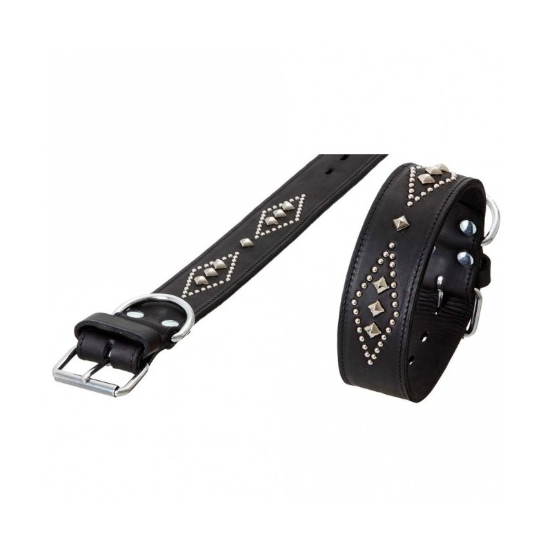 Karlie RONDO Halsband doubliert mit Ziernieten - 80cm/50mm Karlie RONDO Halsband doubliert mit Ziernieten - 80cm/50mm