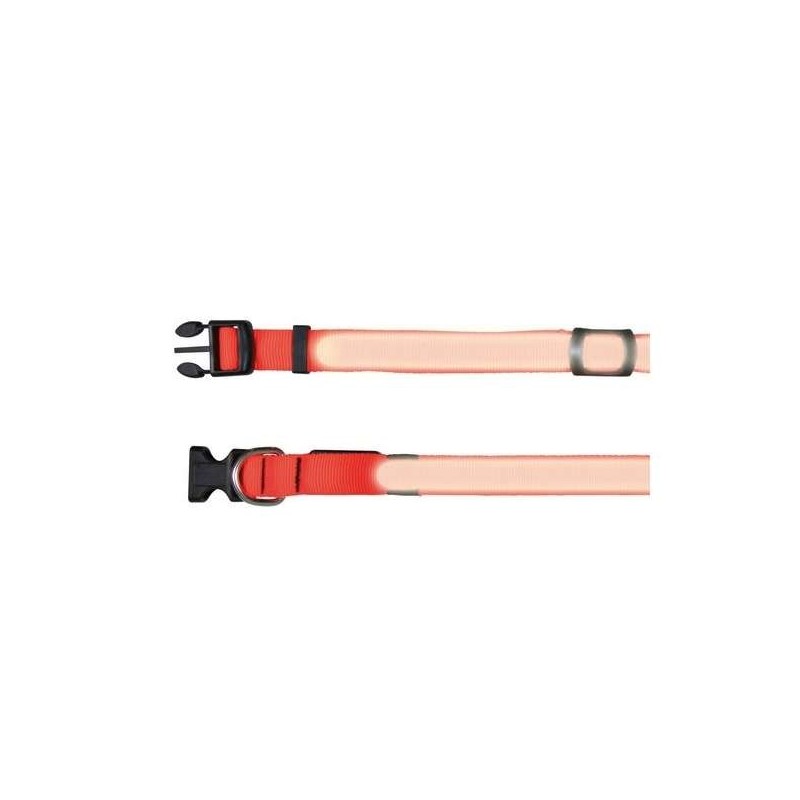 Trixie Flash Halsband - Signalorange - L-XL: 55-70 cm