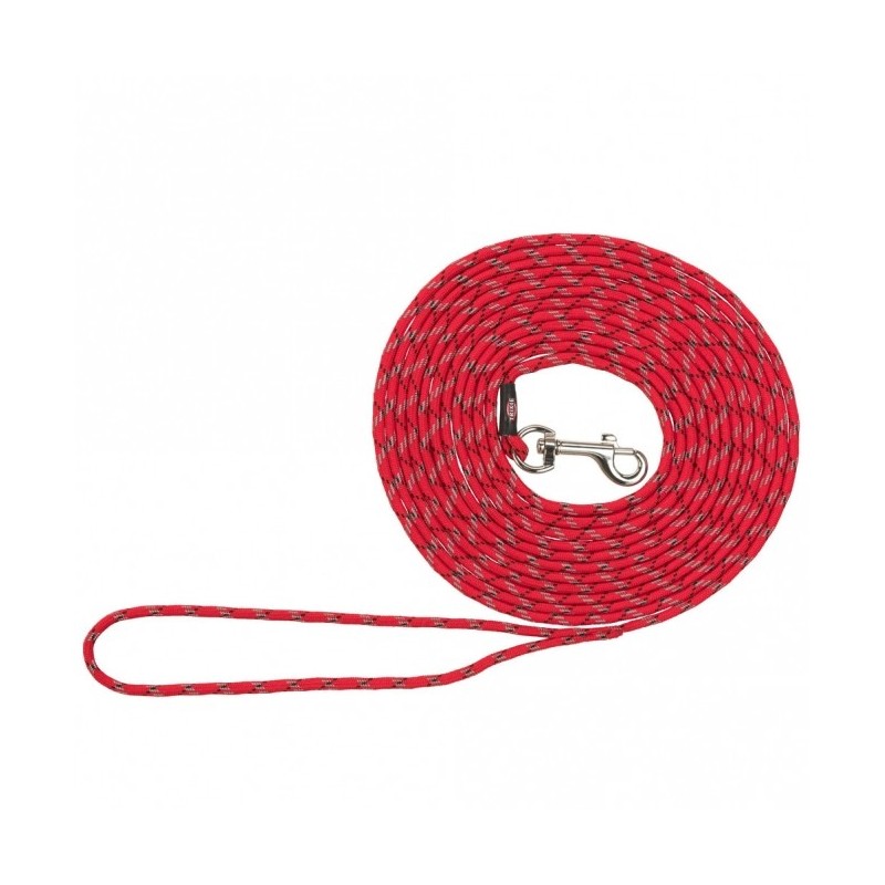Trixie Junior Welpen-Schleppleine, rund - Rot / 4m, ø 4mm