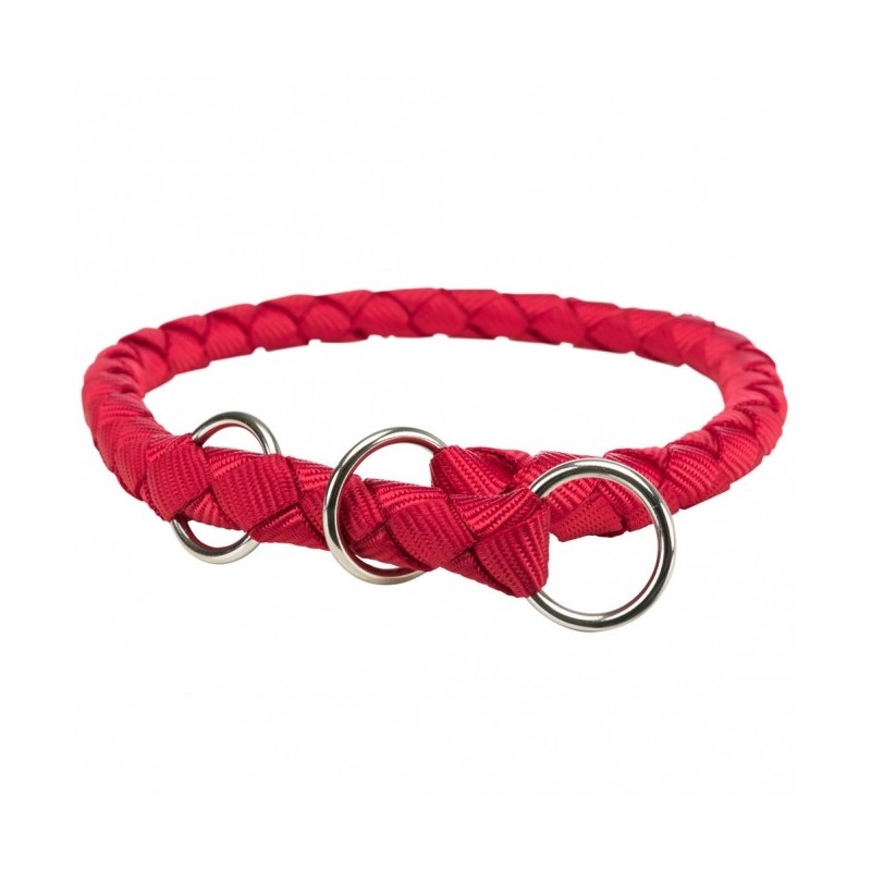 Trixie Cavo Zug-Stopp-Halsband - rot - 30-36 cm/ø 12 mm