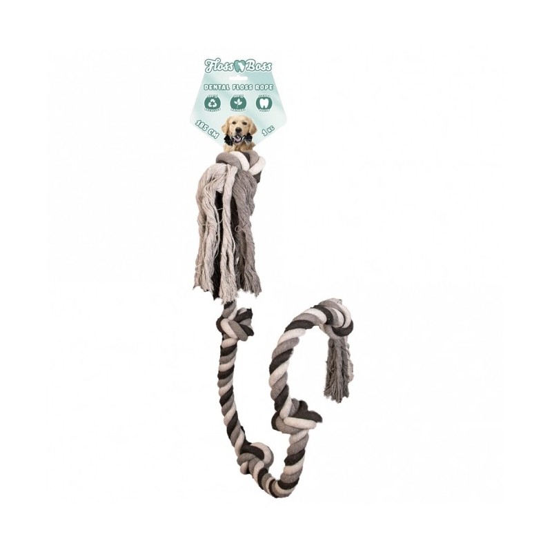 Floss Boss Dental Baumwollseil mit 5 Knoten - 185 cm Floss Boss Dental Baumwollseil mit 5 Knoten - 185 cm