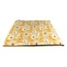 CARBONE Hundematte Mattress, 60 x 80 cm - Blumen-gelb