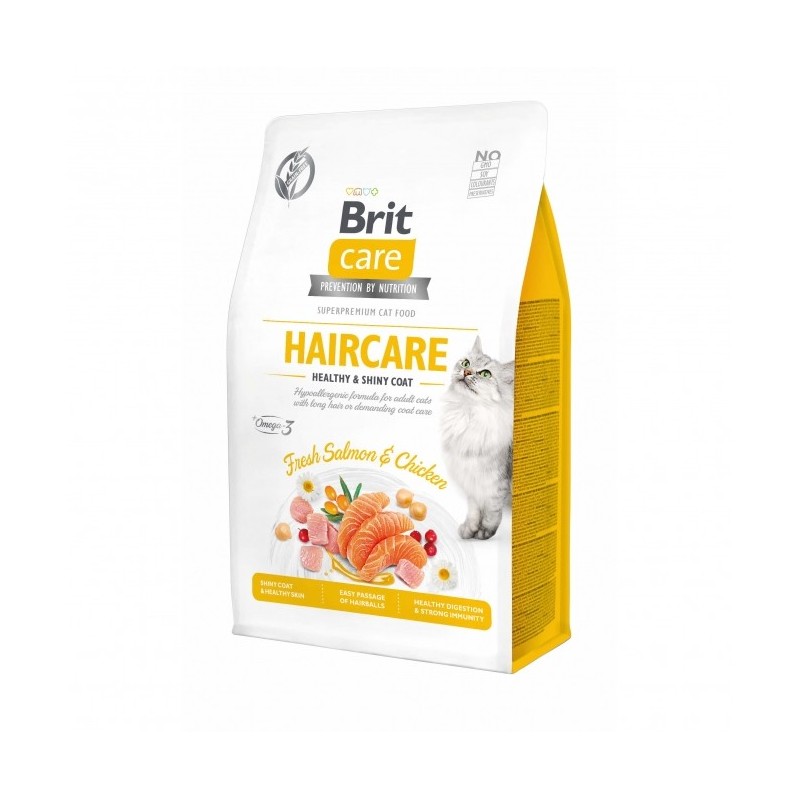 Brit Care Cat Grain-Free - Haircare - Healthy & Shiny Coat - 400g