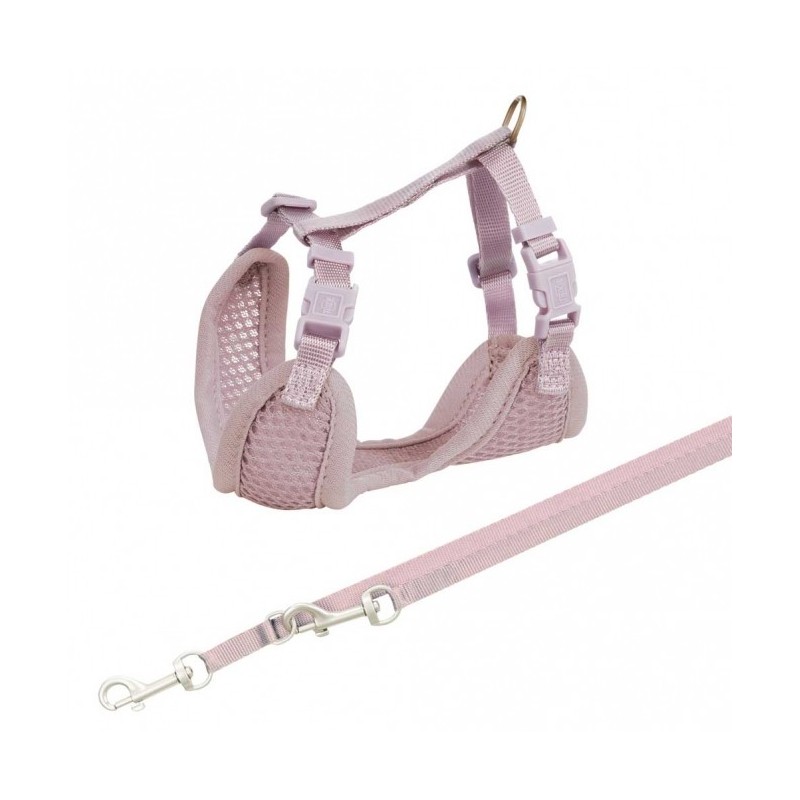 Trixie Junior Welpen-Softgeschirr mit Leine - flieder