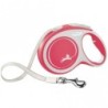 FLEXI Rollleine New COMFORT Gurt - 8m, bis 50kg - rot