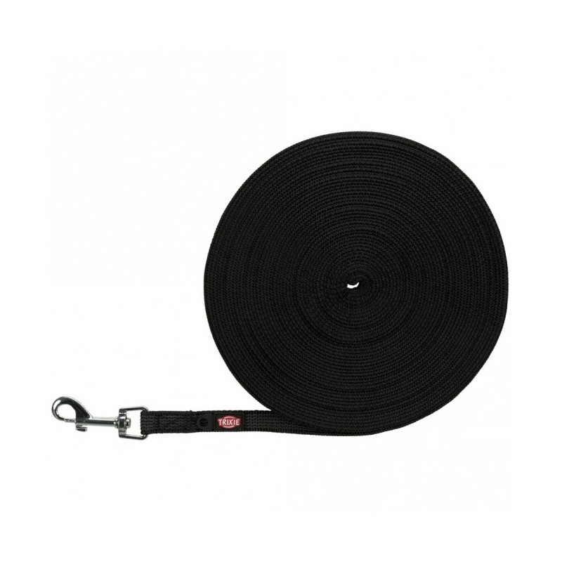 Trixie Schleppleine, gummiert - schwarz - 15 m/15 mm Trixie Schleppleine, gummiert - schwarz - 15 m/15 mm