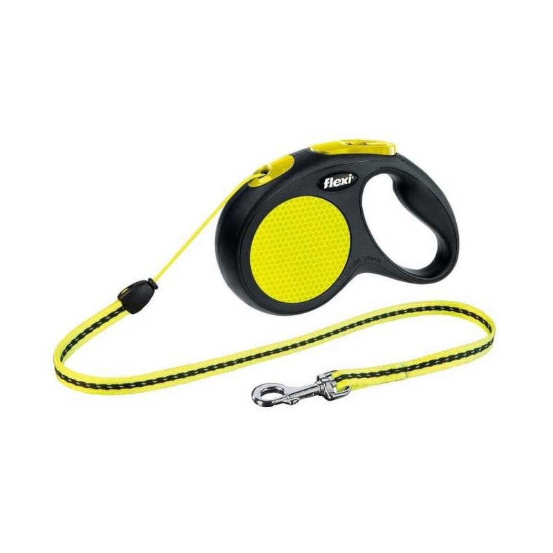 Flexi New Classic Neon Seil-Roll-Leine - S Flexi New Classic Neon Seil-Roll-Leine - S