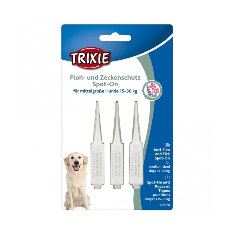 Trixie Floh- und Zeckenschutz Spot-On, Hund - Hunde 15-30 kg