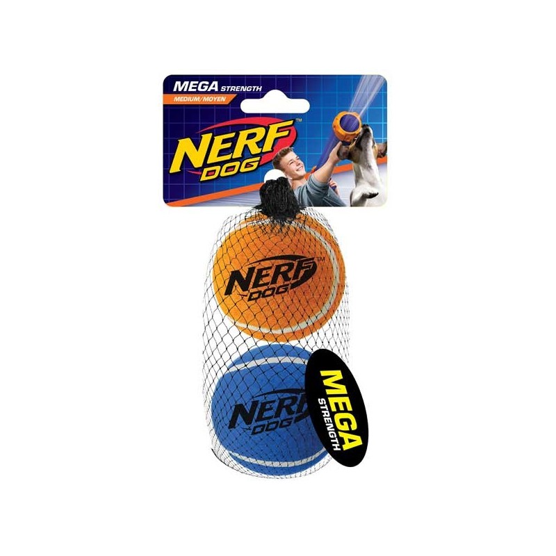 NERF DOG Tennis Balls megastark - 6,4 cm / 2 Stück NERF DOG Tennis Balls megastark - 6,4 cm / 2 Stück
