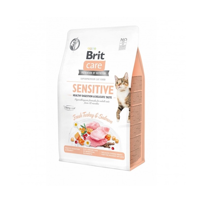 Brit Care Cat Grain-Free - Sensitive - Healthy Digestion - 400g