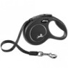 FLEXI Rollleine New CLASSIC Gurt - 3m, bis 12kg - Schwarz